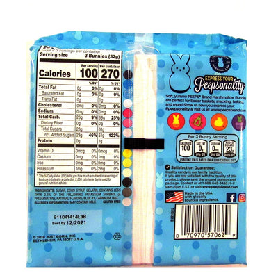 Peep (1 Bag) Easter Blue Marshmallow Bunny Candy - 8 Bunnies per Bag - Gluten & Fat Free - 3 Oz / 85 G