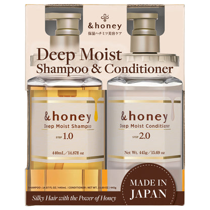 &Honey Deep Moist Shampoo & Conditioner Set
