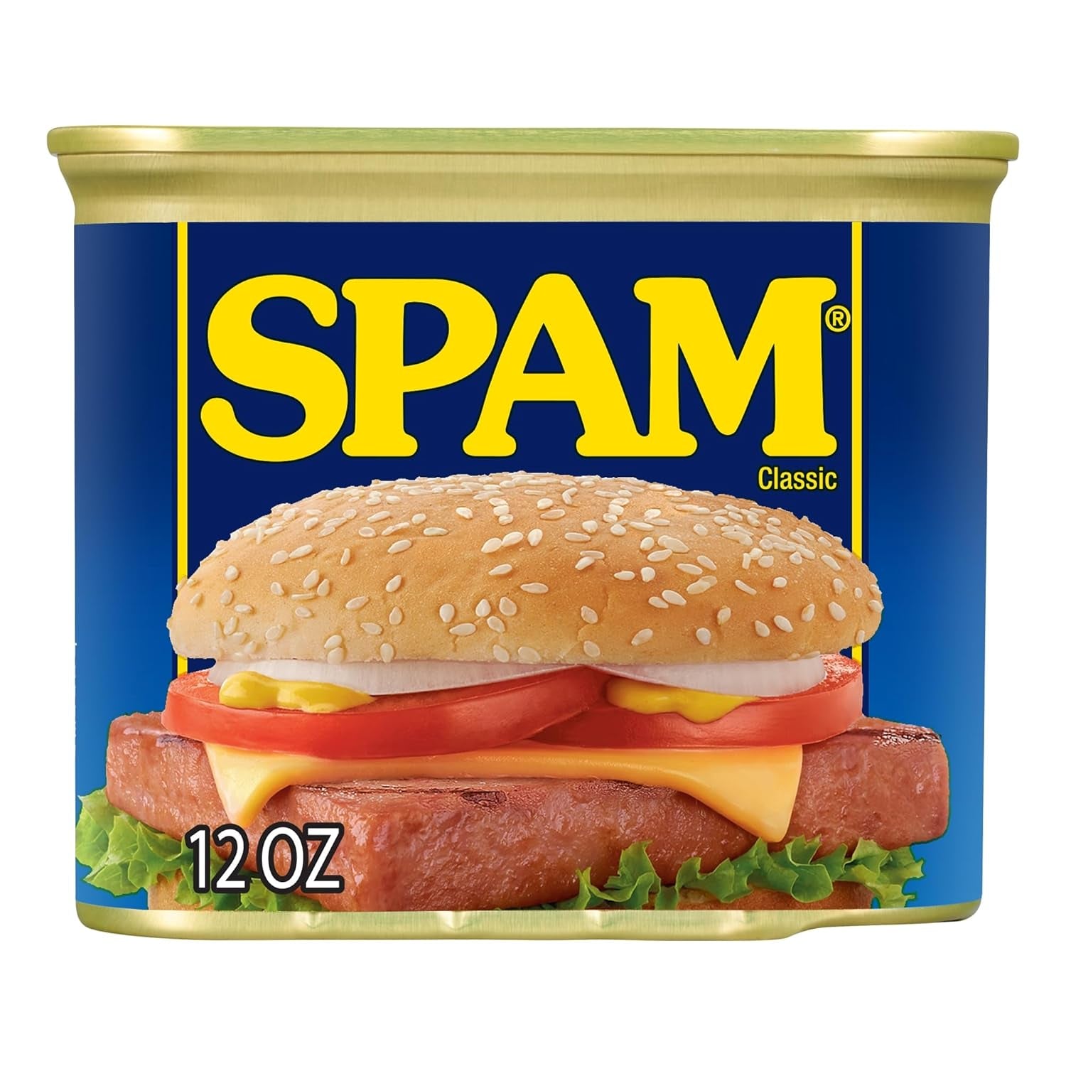 SPAM Classic, SPAM Canned Meat, 12 Oz Can Case of 12