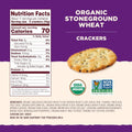 Back to Nature Organic Stoneground Wheat Crackers - Dairy Free, Non-Gmo, Made with Whole Grains & Flax Seed, Delicious & Quality Snacks, 6 Ounce​