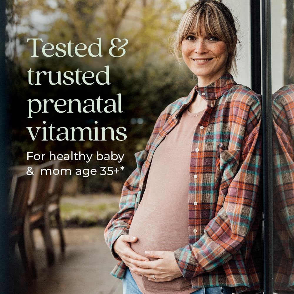 New Chapter Prenatal Vitamins, One Daily Prenatal Multivitamin Enhanced for Age 35+ with Methylfolate + Choline for Healthy Mom & Baby, Gluten Free & Non-Gmo- 30 Ct
