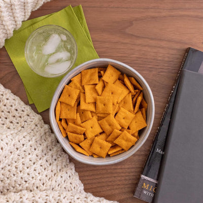 Annie'S Organic Cheddar Squares, Baked Cracker Snacks, 7.5 Oz