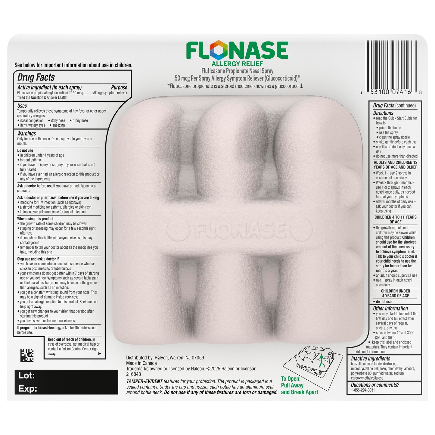 Flonase Non-Drowsy 24 Hour Allergy Relief Nasal Spray, 432 Metered Sprays