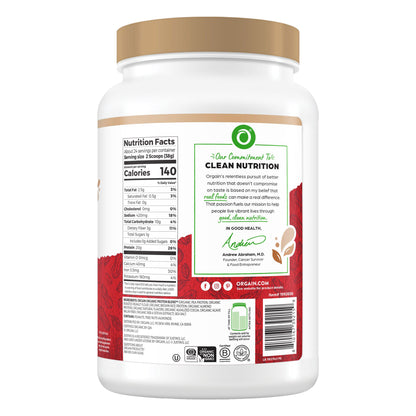 Orgain and Justin'S Nut Butter Protein Powder, Dark Chocolate Peanut Butter, 2.01Lbs