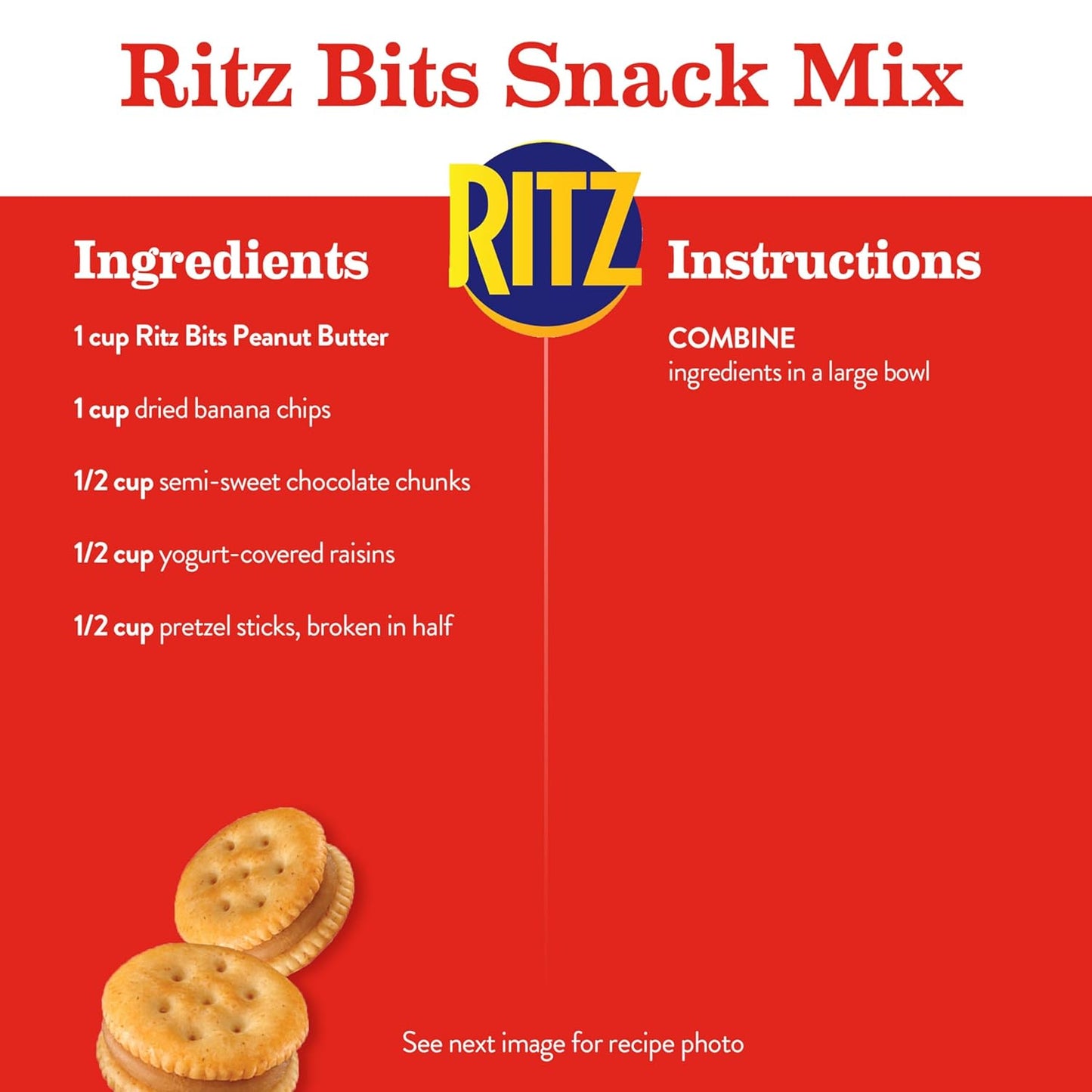 RITZ Bits Peanut Butter Sandwich Crackers, 3 Oz Bags Case of 12