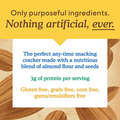 Simple Mills Almond Flour Crackers, Sundried Tomato & Basil - Gluten Free, Vegan, Healthy Snacks, Plant Based, 4.25 Ounce (Pack of 1)