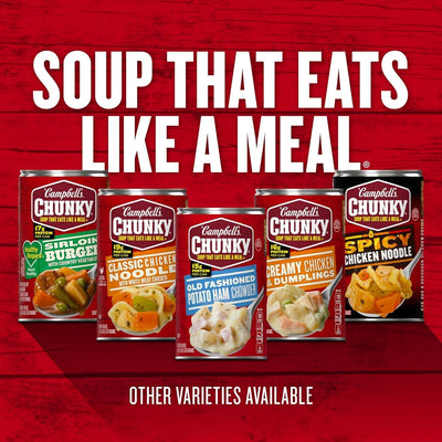 Campbell’S Chunky Healthy Request Soup, Old Fashioned Vegetable Beef Soup, 18.8 Oz Can