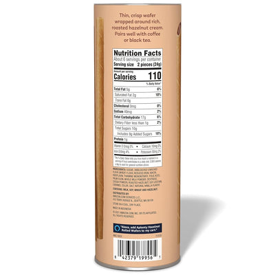 , Aplenty Hazelnut Rolled Wafers, 5 Oz