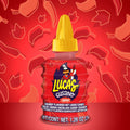 Lucas Gusano Fruity Chamoy Flavored Liquid Spicy Candy, 1.26Oz - 10 Pieces Pack for Treats, Fruit, Snack, Parties, Piñatas