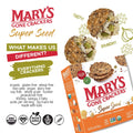 Mary'S Gone Crackers Super Seed Crackers, Organic Plant Based Protein, Gluten Free, Everything, 5.5 Ounce (Pack of 1)