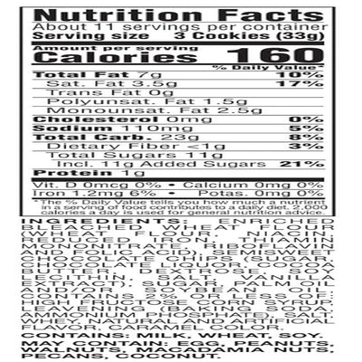 - Premium Chocolate Chip Cookies, 13 Ounce (Pack of 1) (Packaging May Vary)