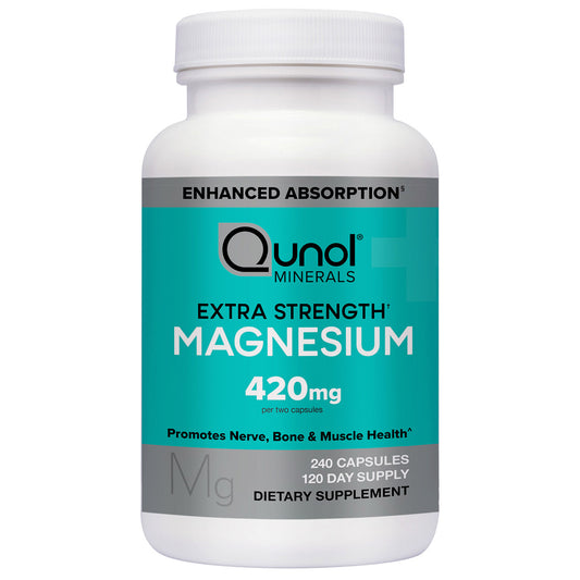 Qunol Extra Strength Magnesium 420 Mg, 240 Capsules