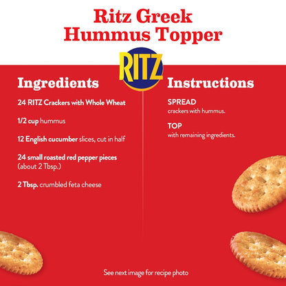 RITZ  Stacks Whole Wheat Crackers 8 Ct, Case of 6