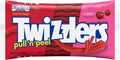 TWIZZLERS PULL 'N' PEEL Cherry Flavored Licorice Style, Low Fat Candy Bag, 14 Oz 