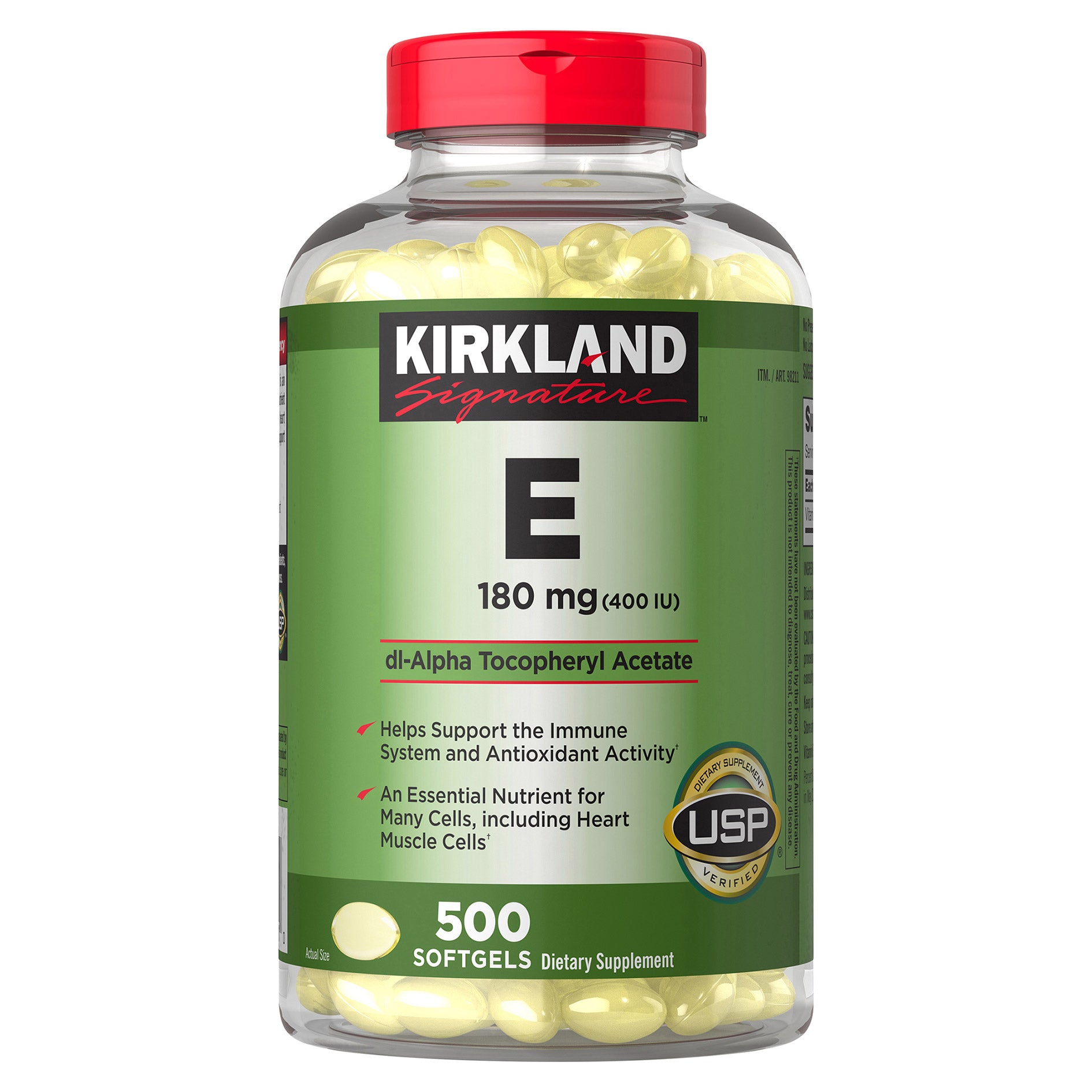 Kirkland Signature Vitamin E 180 Mg., 500 Softgels