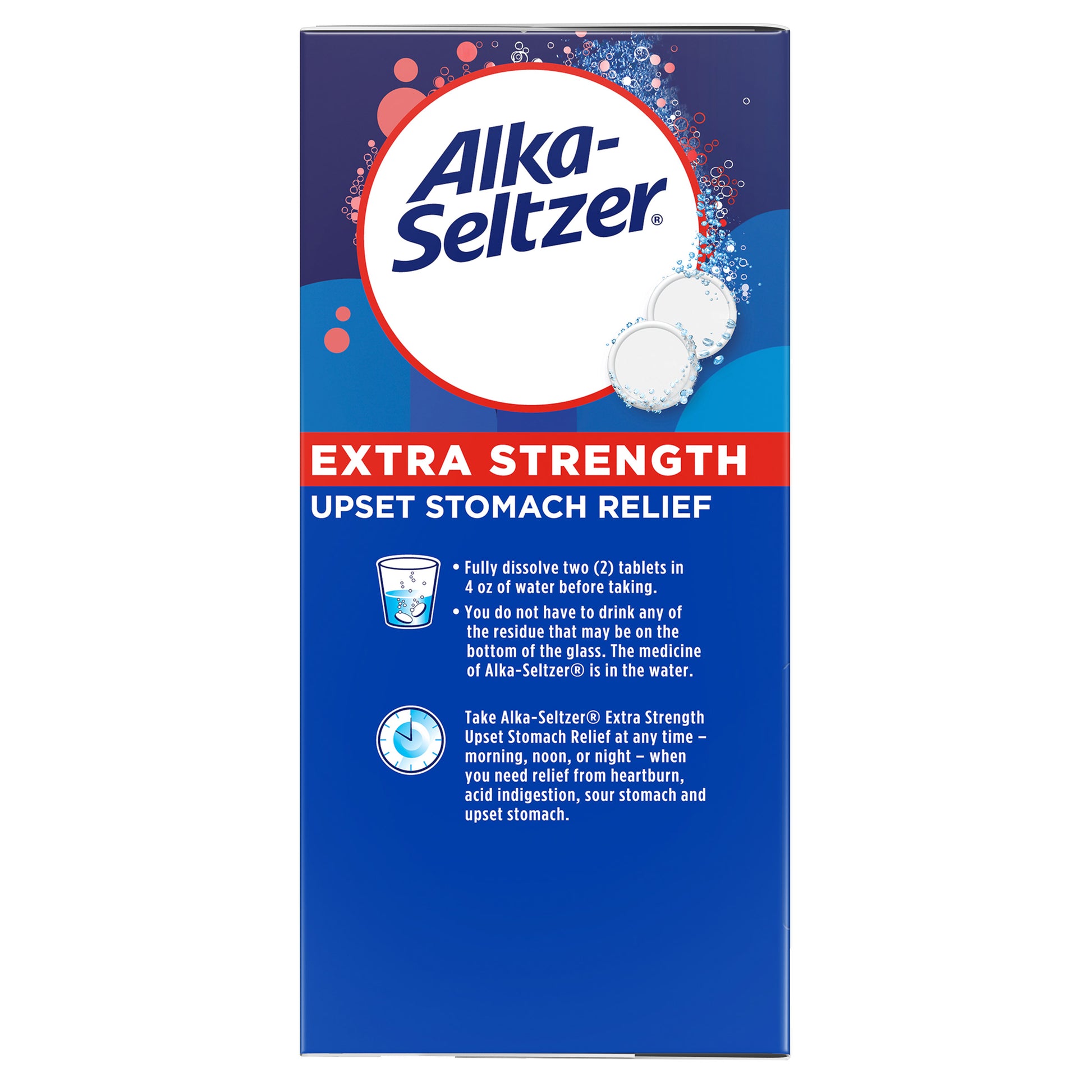 Alka-Seltzer Extra Strength Heartburn Relief, 72 Effervescent Tablets