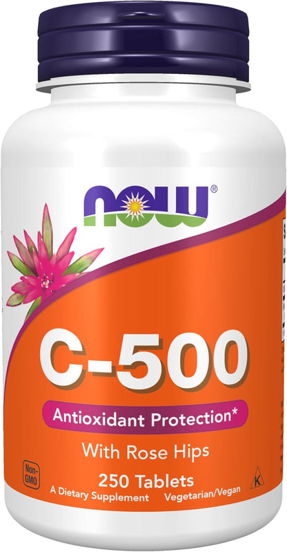 , Vitamin C-500 with Rose Hips, Antioxidant Protection*, 250 Tablets