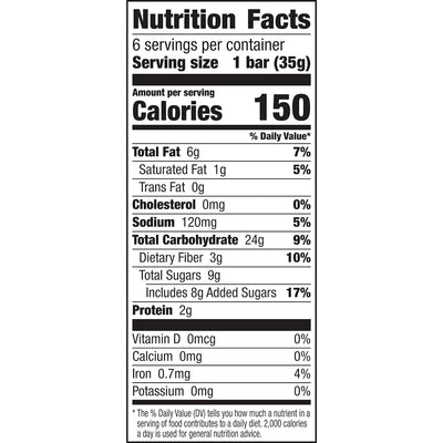 Nature Valley Soft-Baked Oatmeal Squares, Cinnamon Brown Sugar, 6 Ct, 7.44 OZ