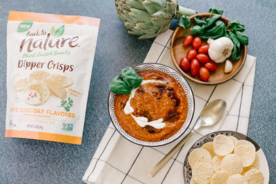 Back to Nature Gluten Free Crackers, White Cheddar Flavored Dipper Crisps - Vegan, Non-Gmo, Crackers for Dipping - Delicious & Quality Snacks, 3.2 Ounce​