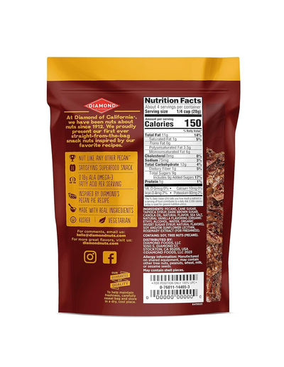 Diamond of California Pecan Pie Snack Pecans, 3.5 Oz, 1 Pack