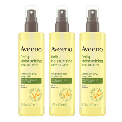 Aveeno Daily Moisturizing Oil Mist, 6.7 Fl Oz, 3-Pack
