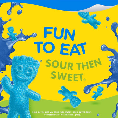 Snack Pack Sour Patch Kids Juicy Gels, Blue Raspberry, 3.25 Oz 6 Ct, 3.25 Oz