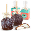 Home Delivery Dark Chocolate Covered Caramel Apples Pair 