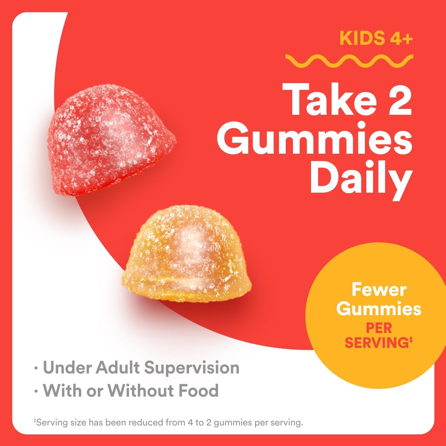 Smartypants Kids Multivitamin Gummies - Improved Formula: Omega 3 (DHA/EPA), Vitamins D3, C, B12, B6, Vitamin A, K & Zinc, Gluten Free, Three Fruit Flavors, 60 Count (30 Day Supply)