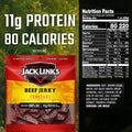 Jack Link'S Beef Jerky, Teriyaki Flavor, 2.6 Oz - Flavorful Meat Snack, 11G of Protein and 80 Calories, Made with 100% Beef - No Added MSG or Nitrates/Nitrites