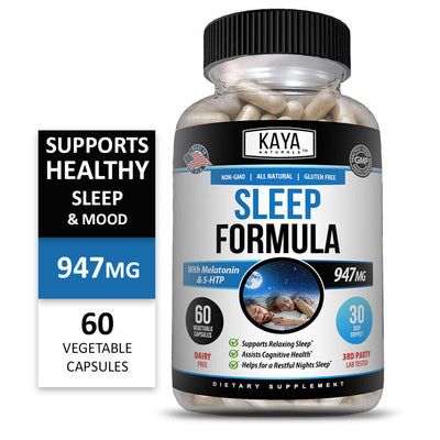 (2 Pack) Melatonin plus Sleep Aid, Fall Asleep & Stay Asleep, Sleep Supplement