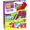 Fruit Roll-Ups, Fruit by the Foot, Gushers, Snacks Variety Pack, 16 Ct