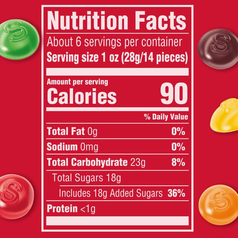 SKITTLES Original Gummy Candy, 5.8 Oz Case of 12