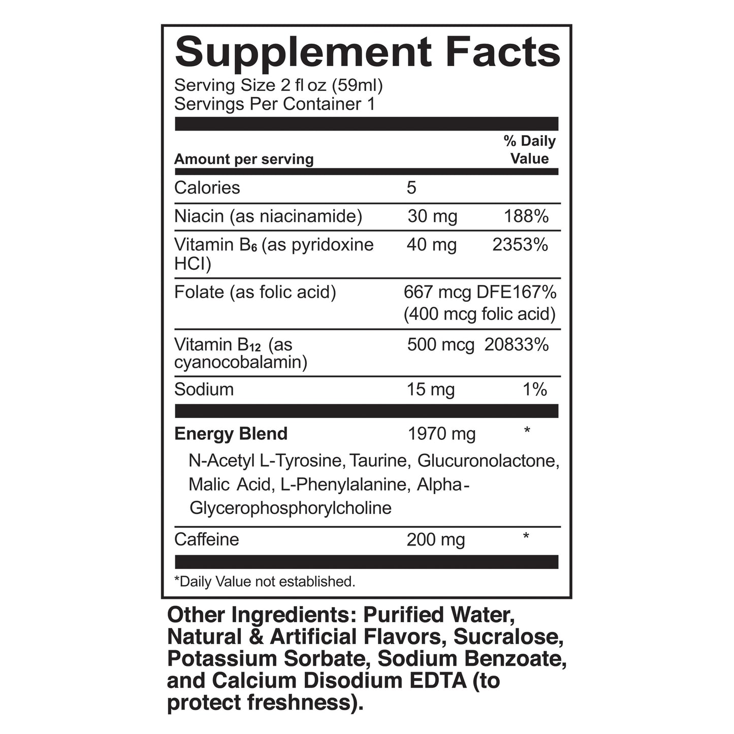 Kirkland Signature Energy Shot, 48 Bottles, 2 Ounces Each