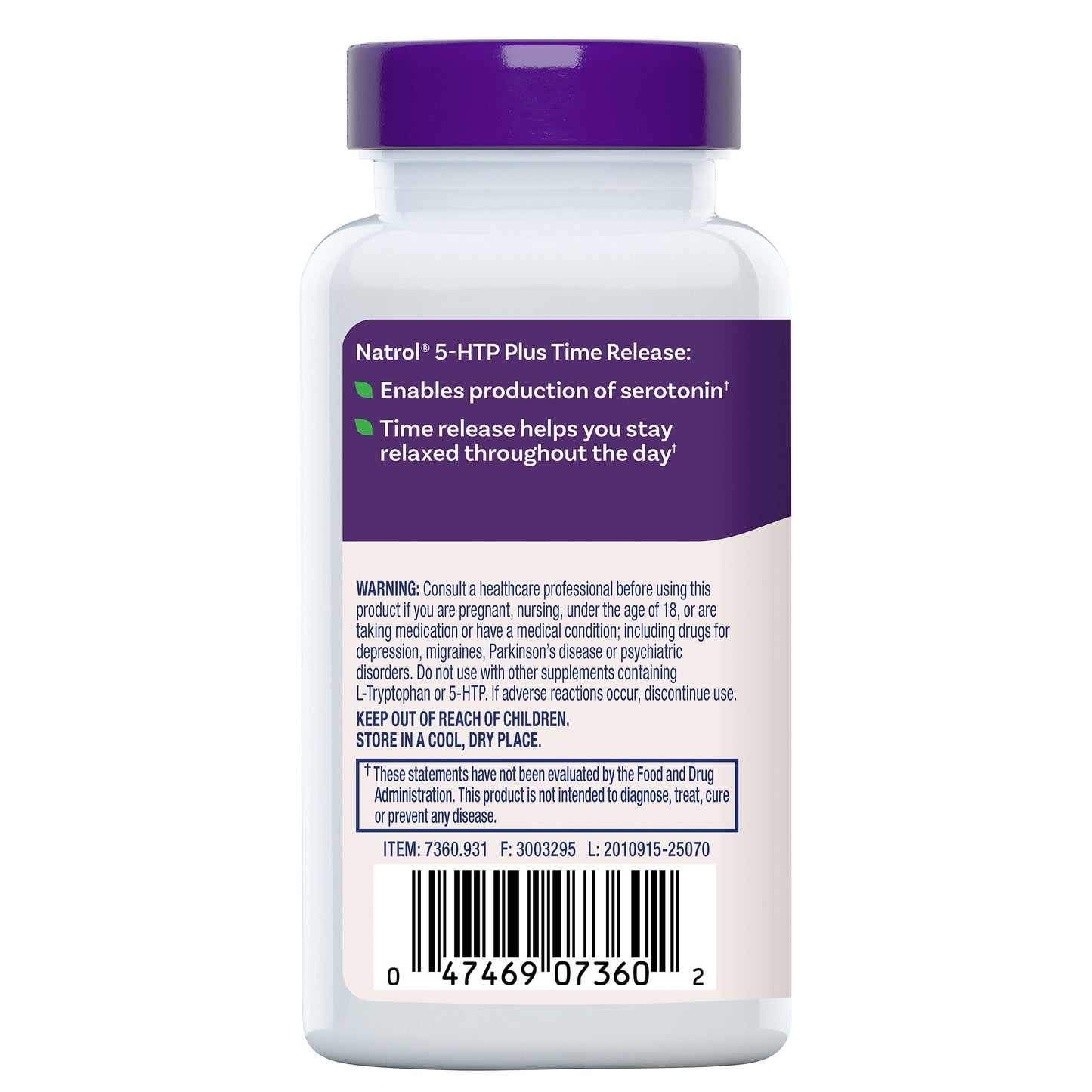 Natrol 5-HTP plus Mood & Relaxation 100 Mg., 150 Time Release Tablets