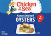 Chicken of the Sea Smoked Oysters in Oil, Canned Oysters, Great for Recipes, 3.75-Ounce Can (Pack of 1)