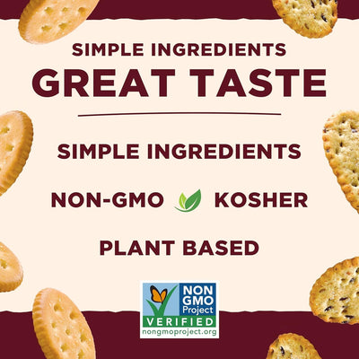 Back to Nature Gluten Free Crackers, Sea Salt & Cracked Black Pepper Rice Thins - Dairy Free, Non-Gmo, Made with Whole Grain Brown Rice Flour, Delicious & Quality Snacks, 4 Ounce​