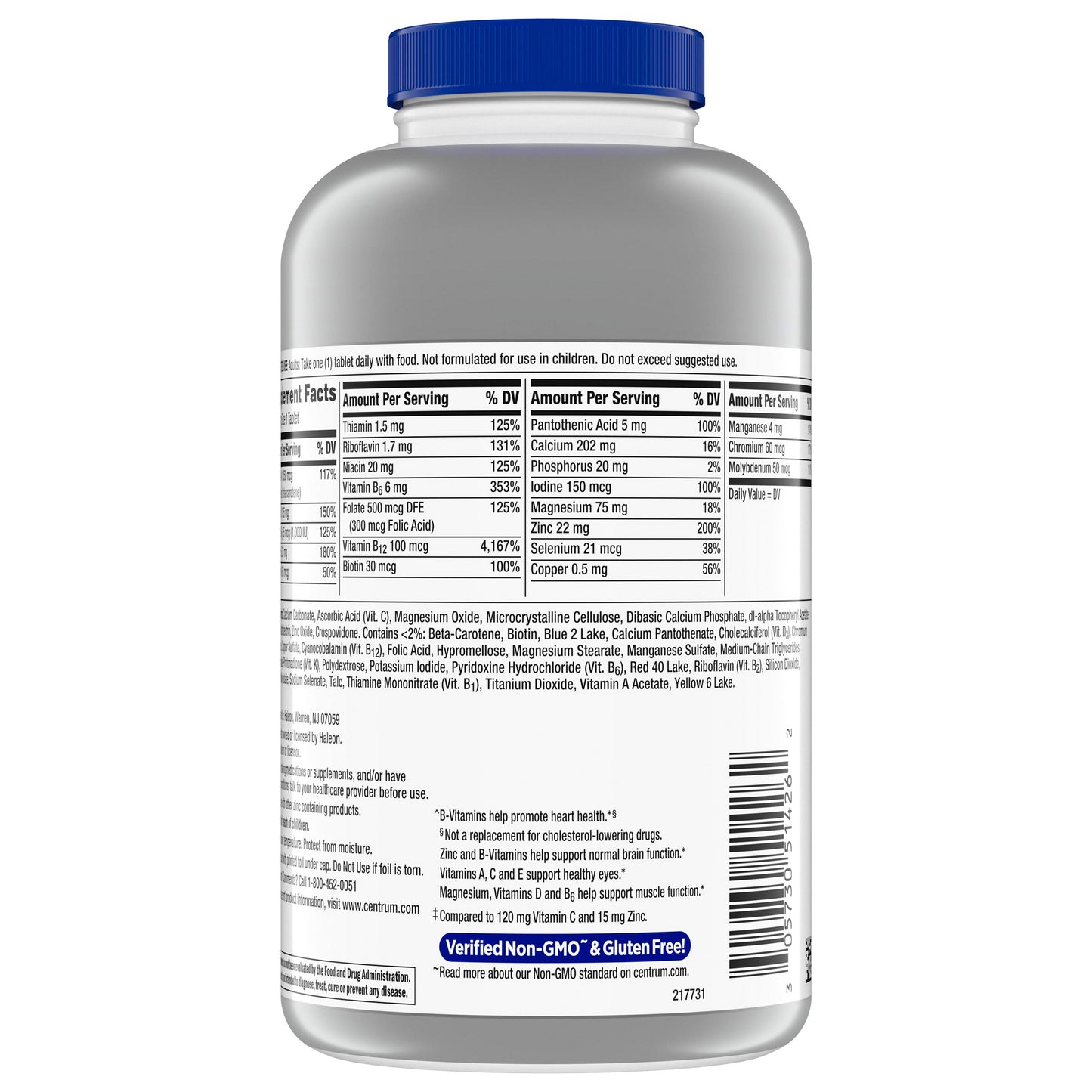 Centrum Silver Men'S 50+ Multivitamin, 275 Tablets