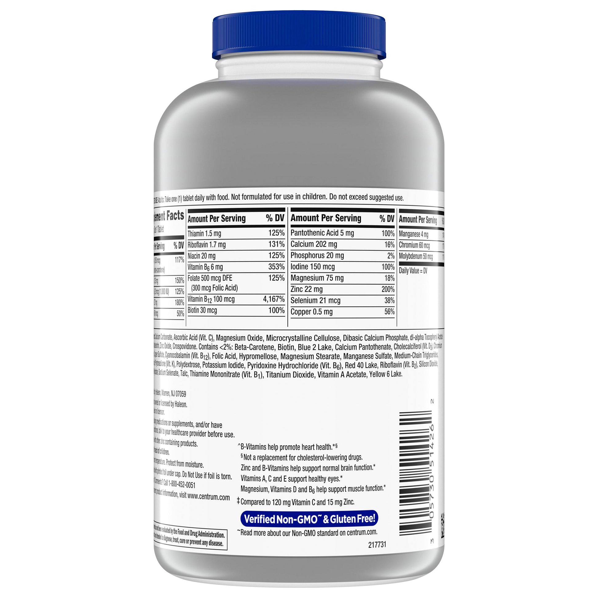 Centrum Silver Men'S 50+ Multivitamin, 275 Tablets