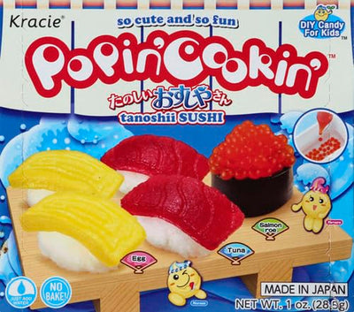 Kracie Popin' Cookin' DIY Candy Sushi Kit, No Bake, 1 Ounces (Pack of 1)