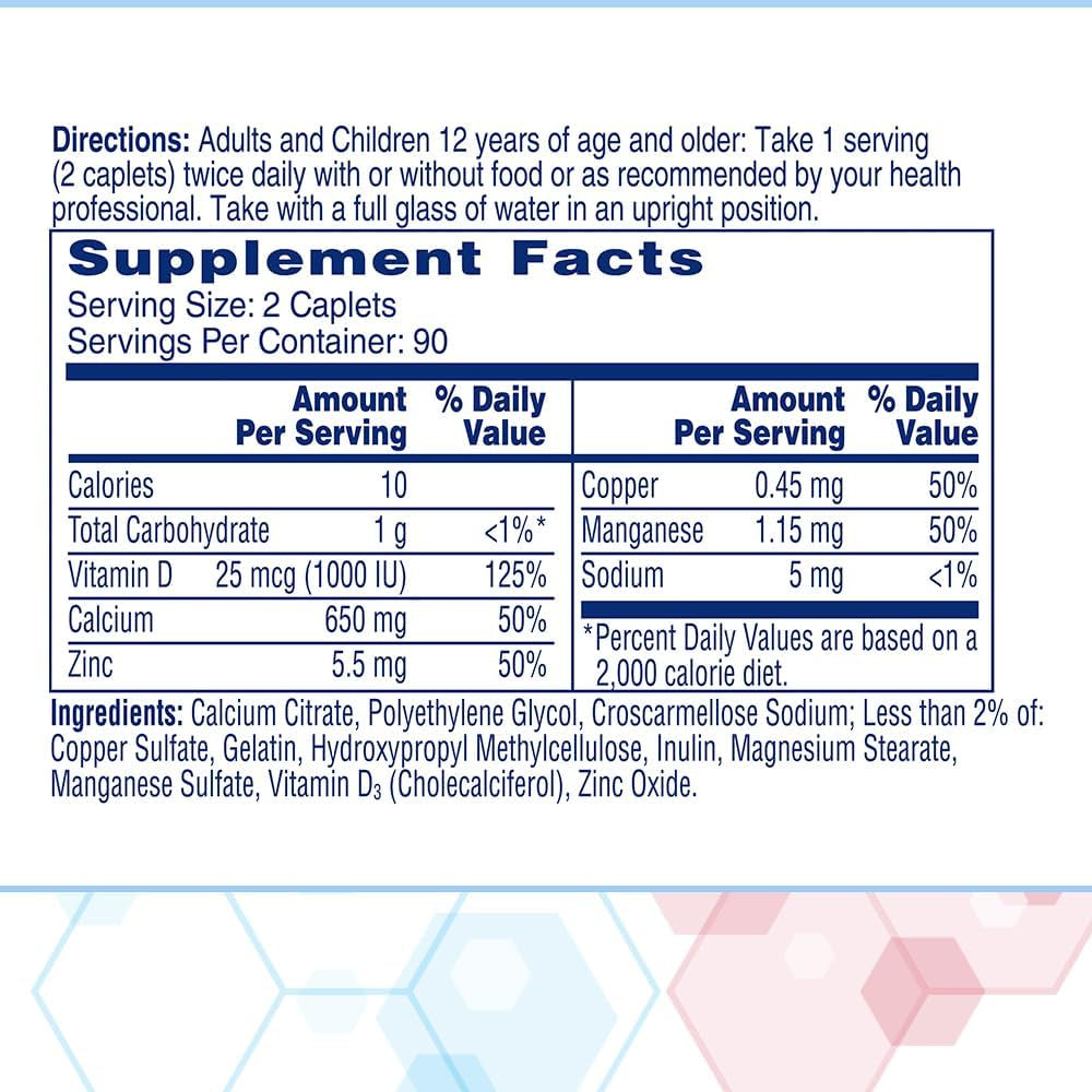 Citracal Maximum plus Calcium Supplement - Calcium Citrate with Vitamin D3, Zinc, & Essential Minerals for Bone Health Support, Ages 12+, 180 Count (Packaging May Vary)