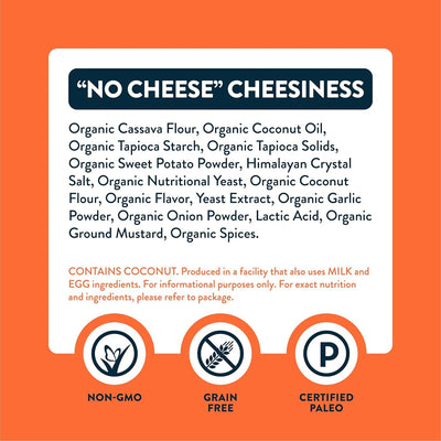 LESSEREVIL Organic No Cheddar Paleo Puffs, 5 OZ