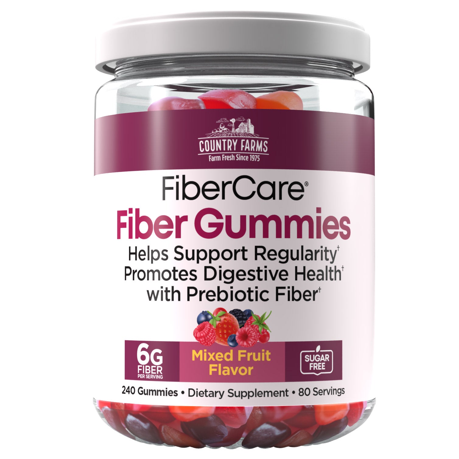 Country Farms Fibercare Fiber Gummies, 240 Gummies