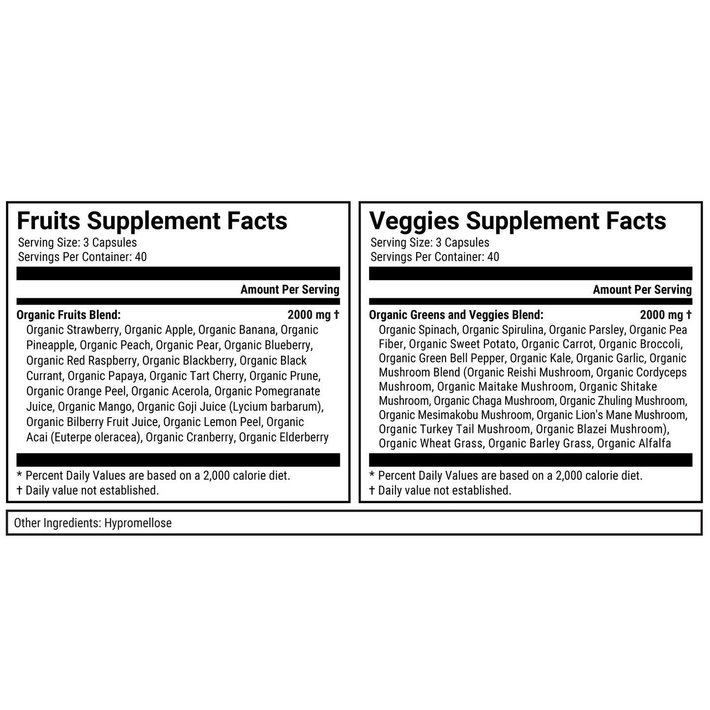 Terra Kai Organics Juce Super Fruits & Veggies, 240 Capsules