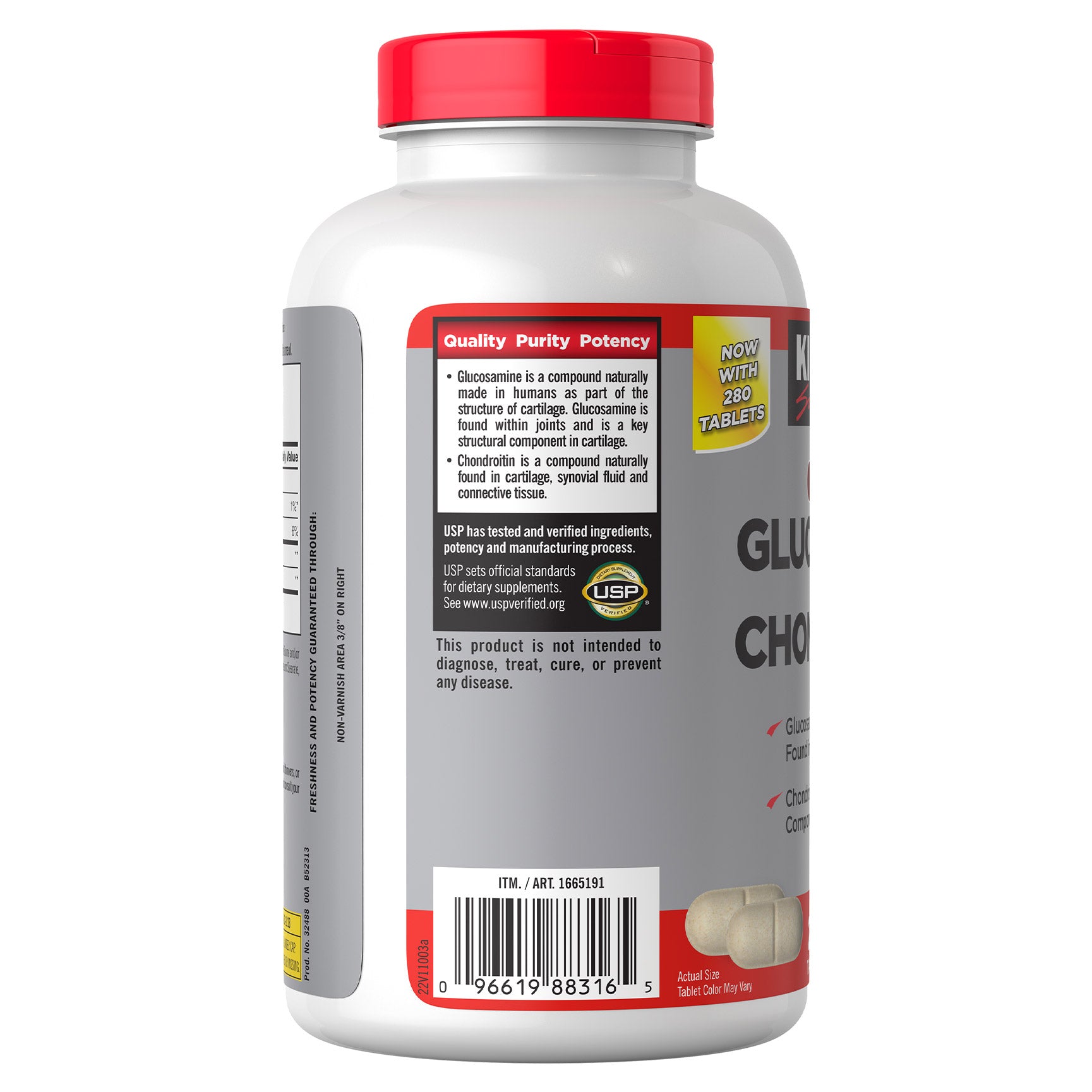 Kirkland Signature Glucosamine & Chondroitin, 280 Tablets
