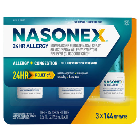 Nasonex 24 Hour Non-Drowsy Nasal Spray, 432 Sprays
