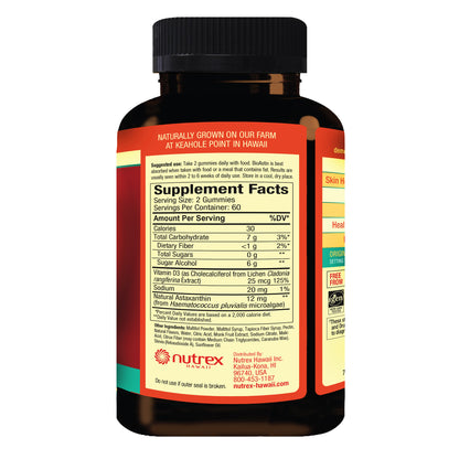 Bioastin Hawaiian Astaxanthin 12 Mg, 120 Gummies, Citrus