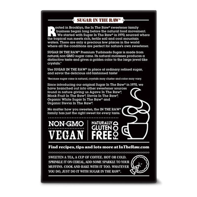 Sugar in the Raw Granulated Turbinado Cane Sugar, No Added Flavors or Erythritol, Pure Natural Sweetener, Hot & Cold Drinks, Coffee, Baking, Vegan, Gluten-Free, Non-Gmo, Bulk Sugar, 2Lb Bag (1-Pack)
