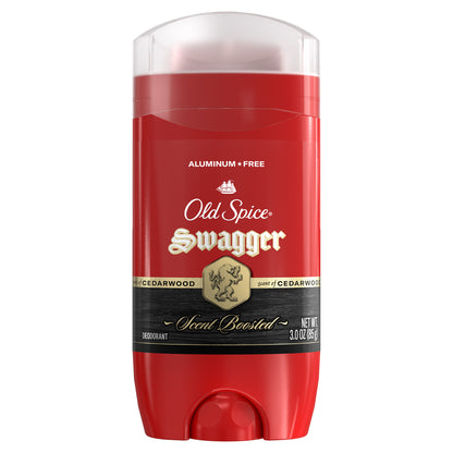 Old Spice Swagger Scent Boosted Aluminum Free Deodorant, 3 Oz, 4-Pack