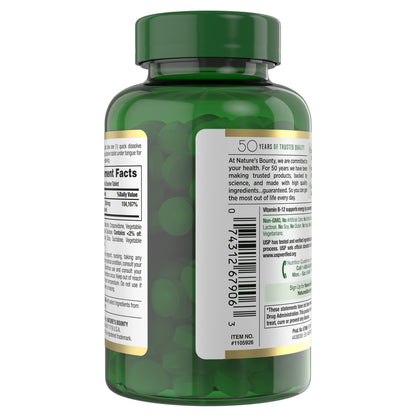 Nature'S Bounty Vitamin B-12 2500 Mcg, 300 Quick Dissolve Tablets