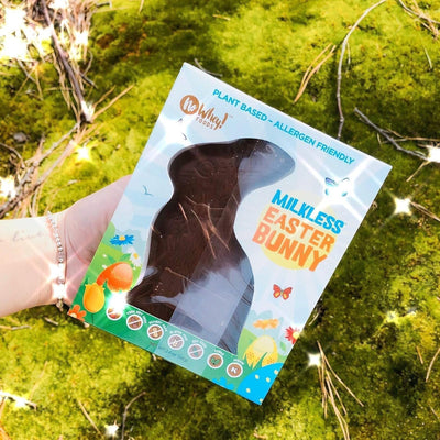 Vegan, Gluten Free "Jake" the Milkless Chocolate Easter Bunny | Allergy Friendly | Dairy Free, Nut Free, Peanut Free, Soy Free, Sesame Free
